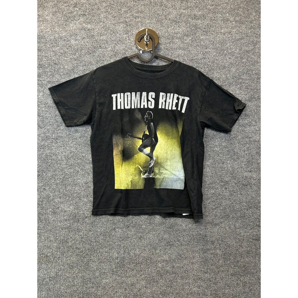 Thomas Rhett T-Shirt Men's Black Graphic Crew Neck Short Sleeve Classic - XS
